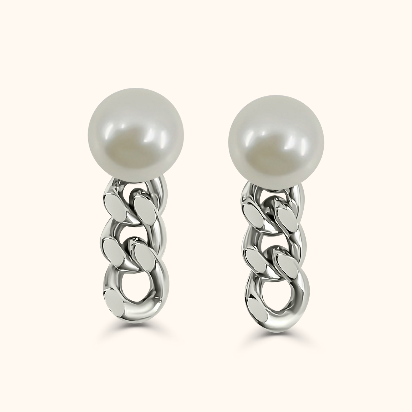 Sora Kihei Pearl Earring S - Radium Plated