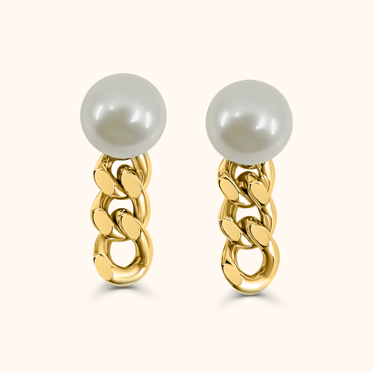 Sora Kihei Pearl Earring S - Gold Plated