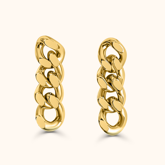 Sora Kihei Earrings M - Gold Plated