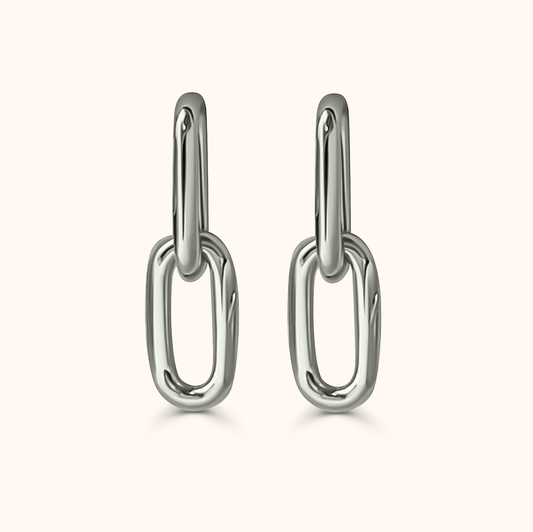 Riku Kusari Earrings S - Radium Plated