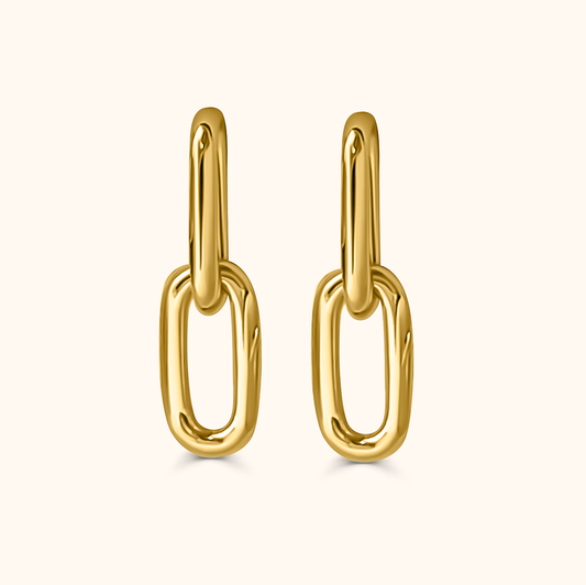 Riku Kusari Earrings S - Gold Plated