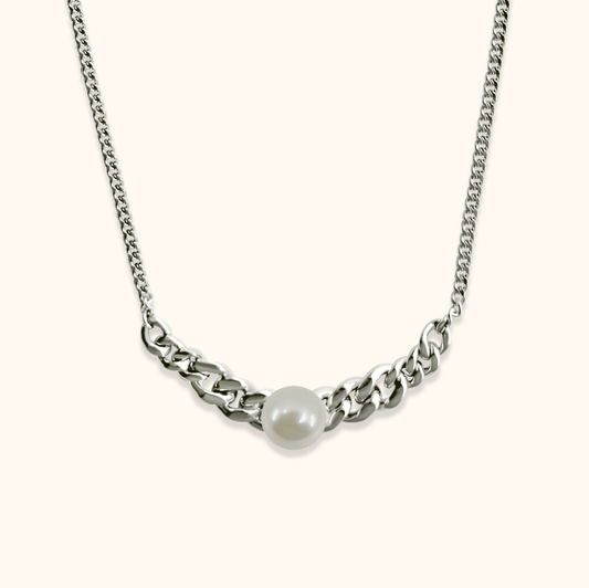 Sora Kihei Pearl Necklace Radium Plated