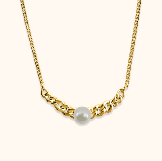 Sora Kihei Pearl Necklace Gold Plated