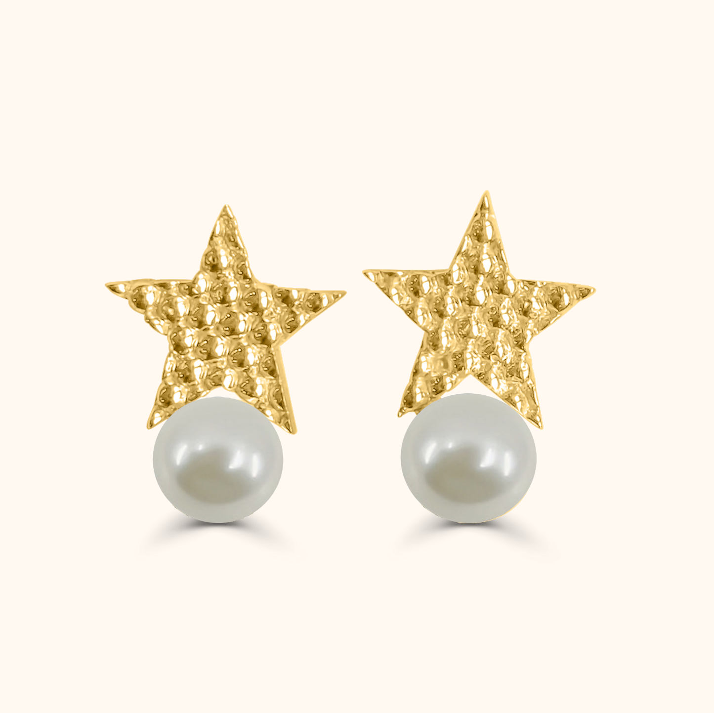 Aoi Baby Akoya Pearl Star Pierced Earrings - 18K Gold, One Piece