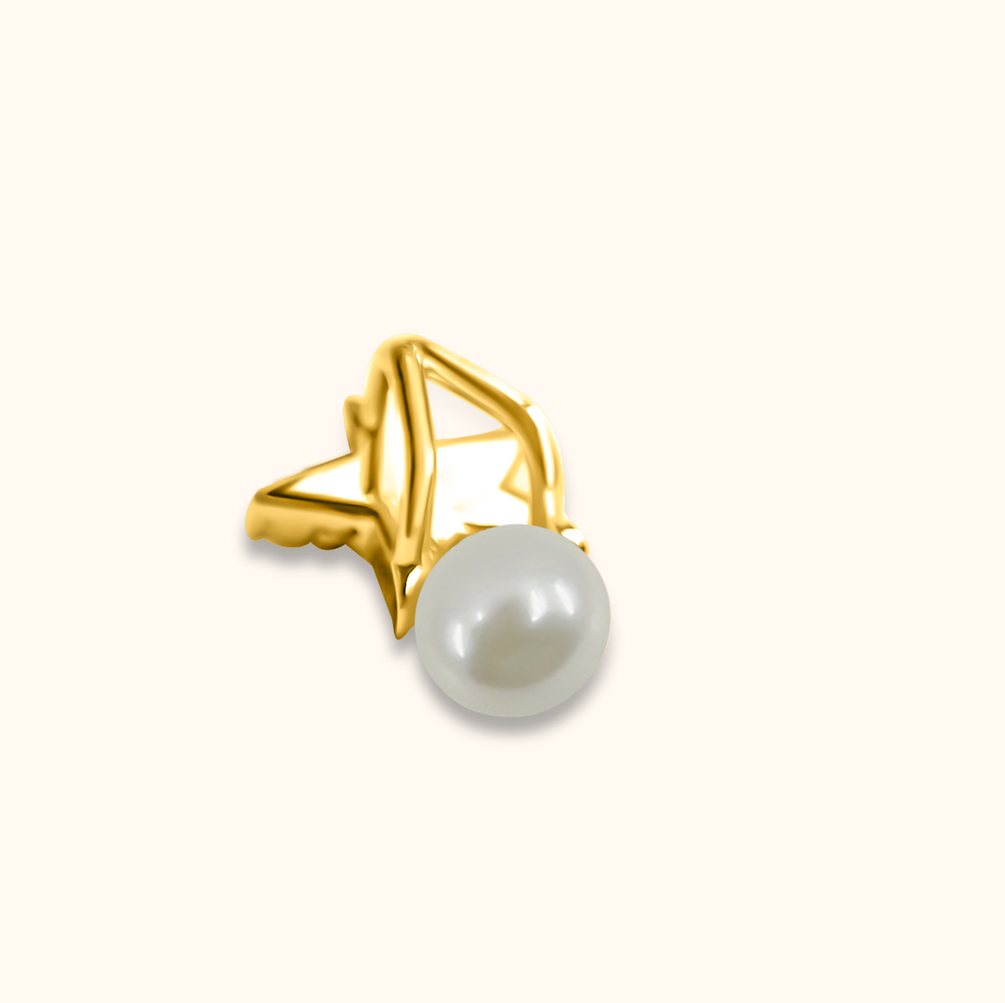 Aoi Baby Akoya Pearl Star Pendant Charm - 18K Gold