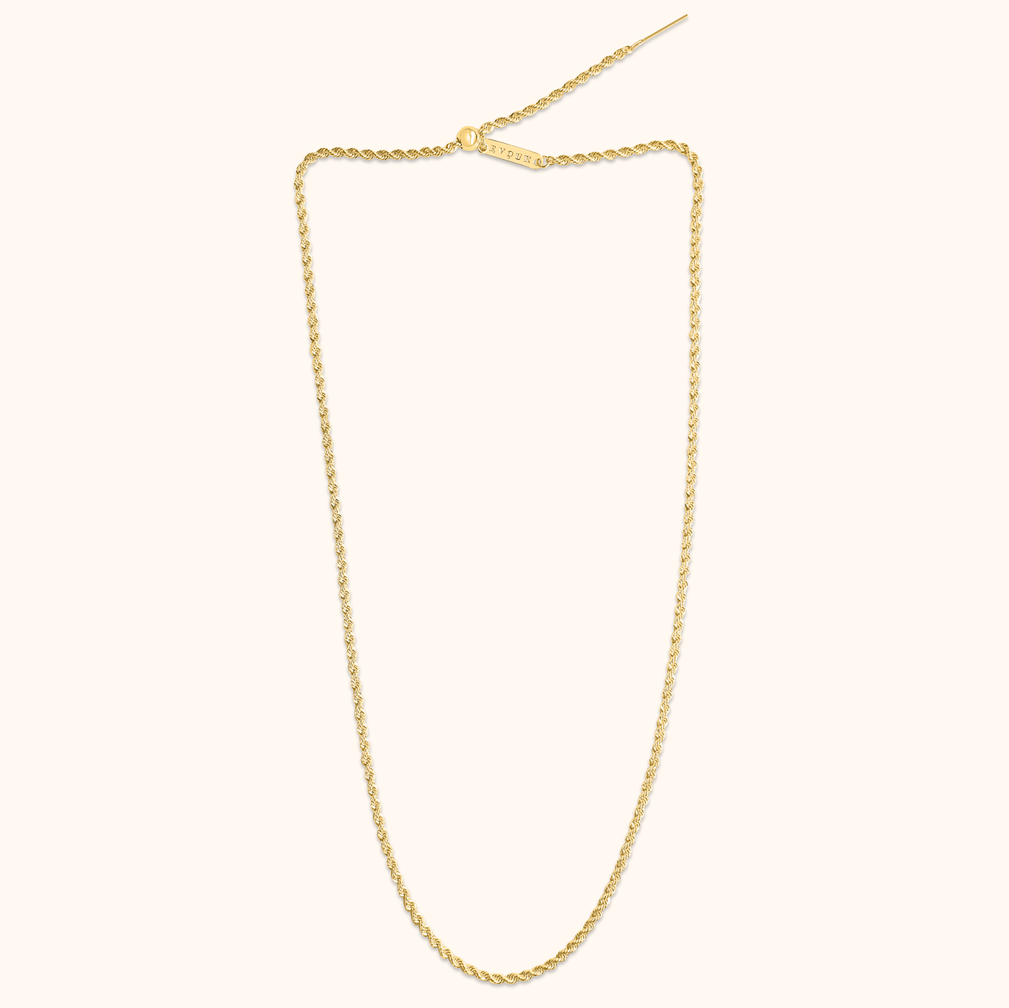 Mizuki Rope Necklace - 18K Gold