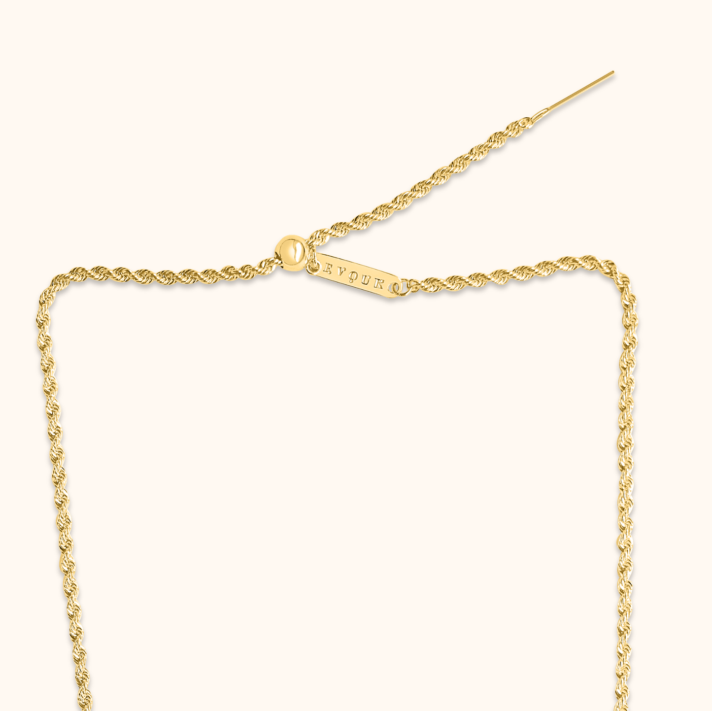 Mizuki Rope Necklace - 18K Gold