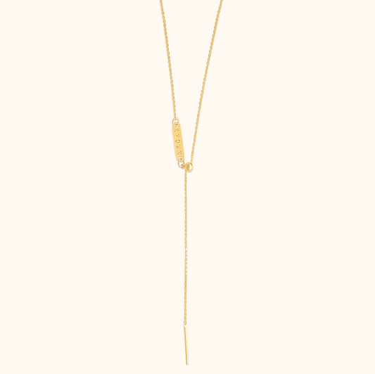 Ria Azuki Necklace - 18K Gold