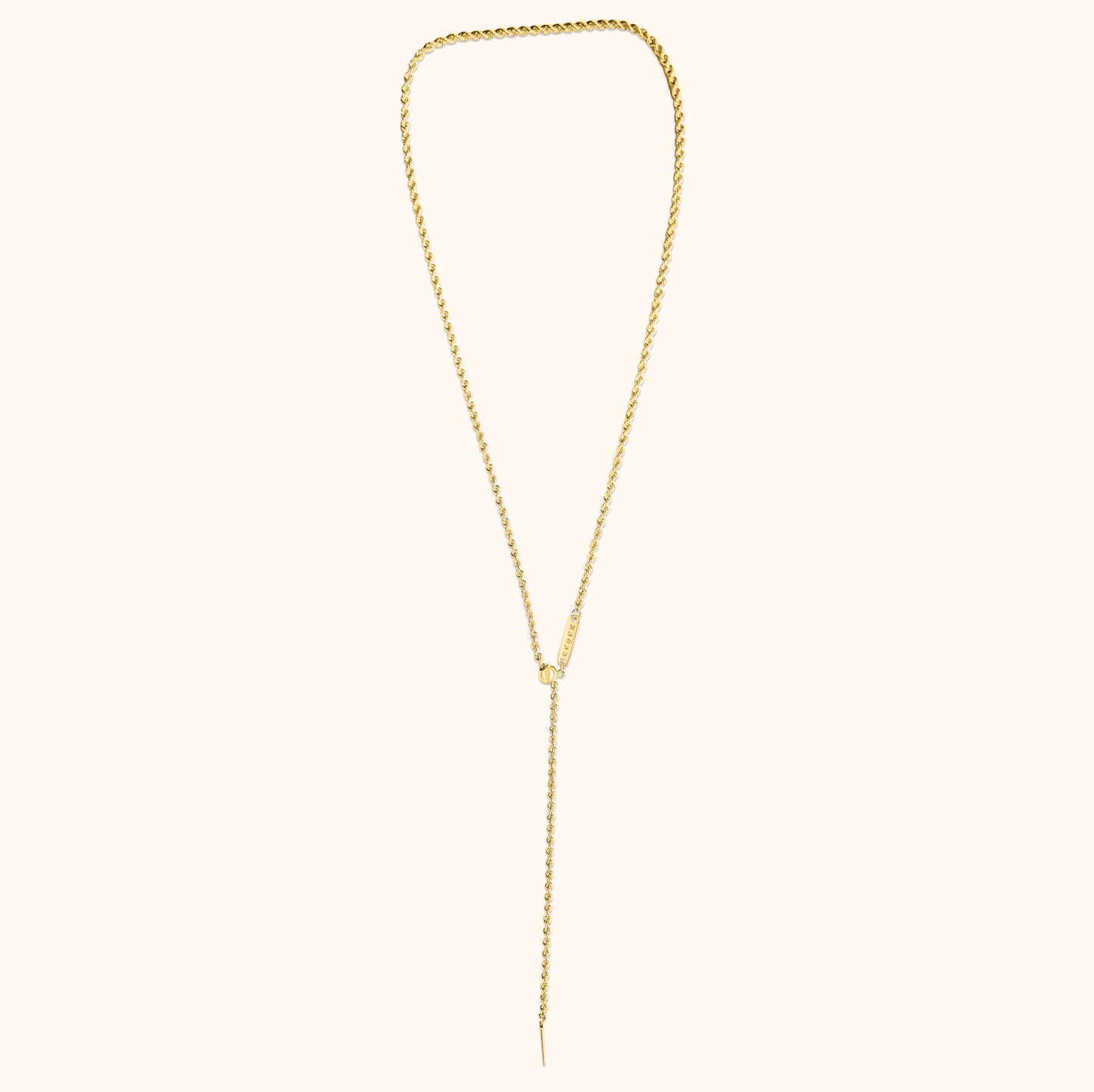 Mizuki Rope Necklace - 18K Gold