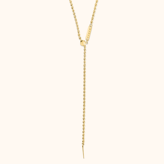 Mizuki Rope Necklace - 18K Gold